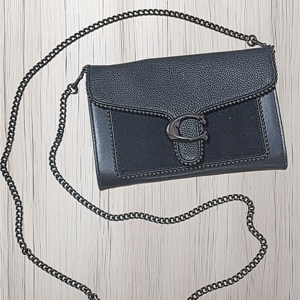 Coach Black Crossbody Bag with Metal Ring Detail - Picture 3 of 3